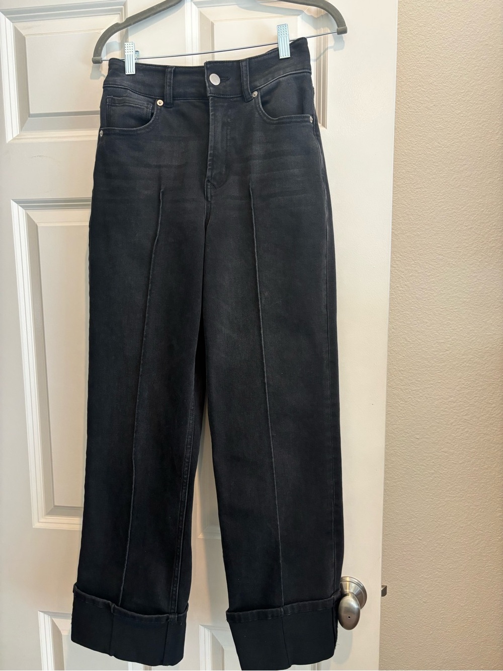Dear John Black High-Rise Wide-Leg Jeans - Women Size 26
